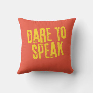 Motivational Print Unleash Your Voice Throw Pillow