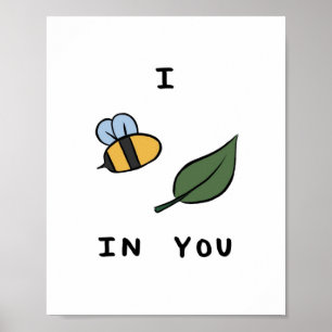Motivational Puns Beeleaf Poster