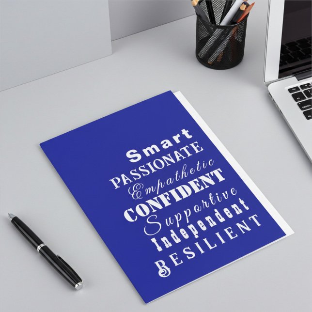 Motivational Qualities of Great Women in Navy Blue Pocket Folder (Creator Uploaded)