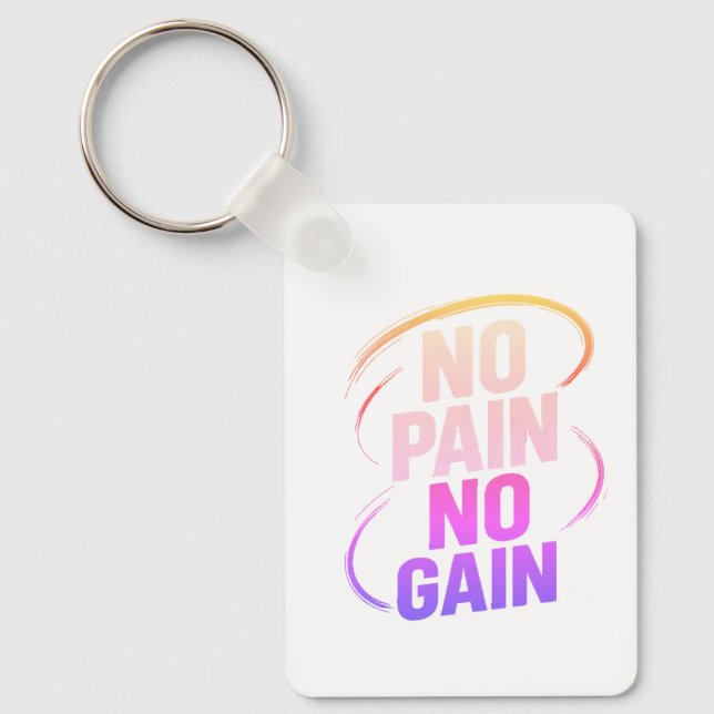 – Motivational Quote Accessory for Fitness & Focus Keychain (Front)