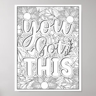 Coloring Page Posters for Sale