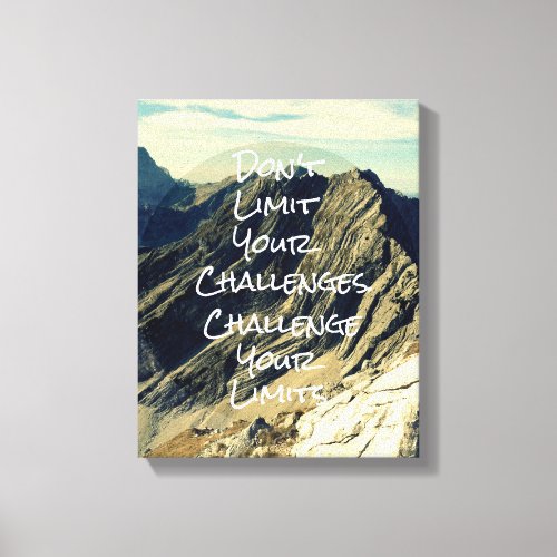 Motivational Quote Affirmation Canvas Print