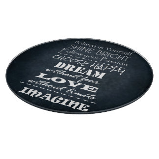 Motivational Quote Affirmations Cutting Board