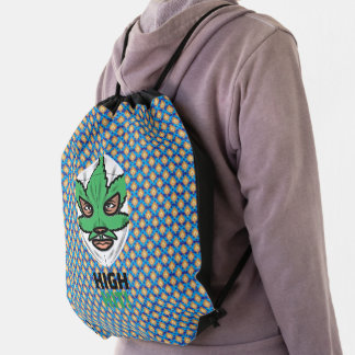 Motivational Quote Art | Bold Pop Garden Design Drawstring Bag