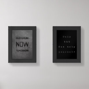 Motivational Quote Art Set -