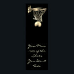 Motivational Quote Basketball Door Vintage Sepia Poster<br><div class="desc">Panoramic Basketball Posters - I Love This Game. Popular Sports - Basketball Game Ball Image.</div>