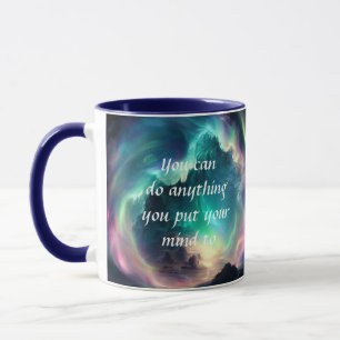 Motivational Quote Believe In Yourself Galaxy Nebu Mug