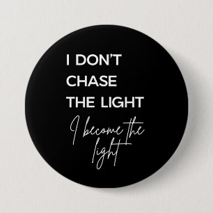 Motivational Quote Black Background Button