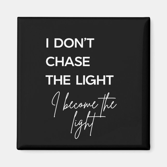 Motivational Quote Black Background Magnet (Front)