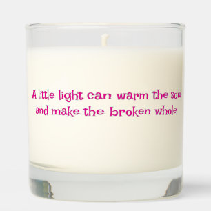 Motivational Quote Candle Gift