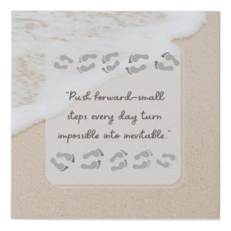 Motivational Quote Canvas - beach