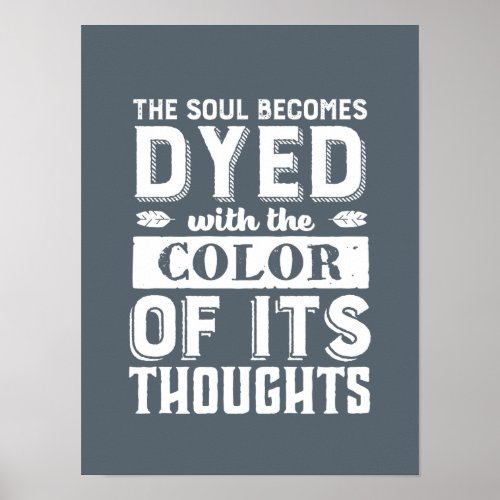 Motivational Quote Color Your Beautiful Soul Poster