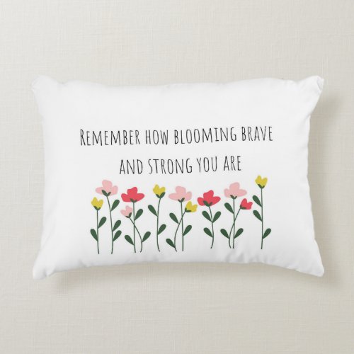 Motivational quote cushion