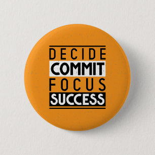 Motivational Quote Design for Achievers  Button