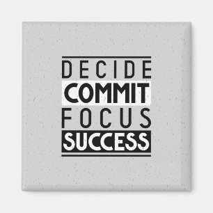 Motivational Quote Design for Achievers Magnet