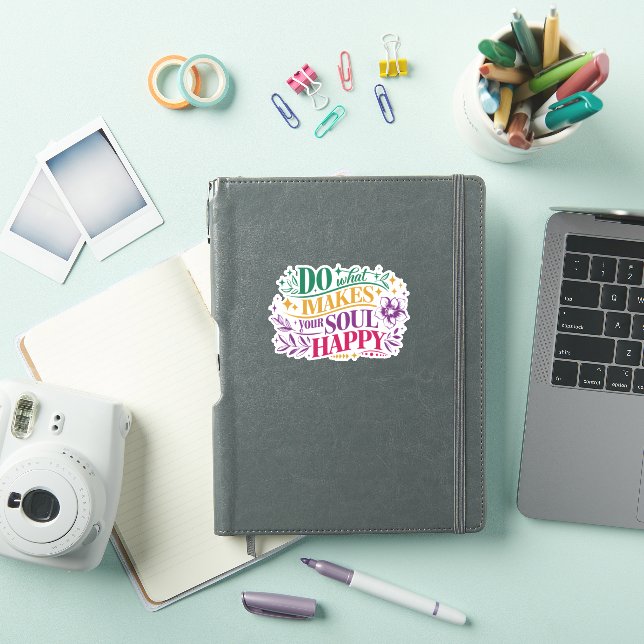 Motivational Quote - Do What Makes Your Soul Sticker (iPad Cover)