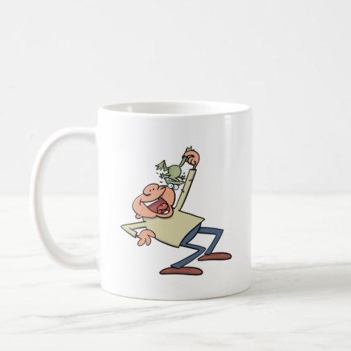Motivational Quote Eat A Live Frog Funny Cartoon Coffee Mug