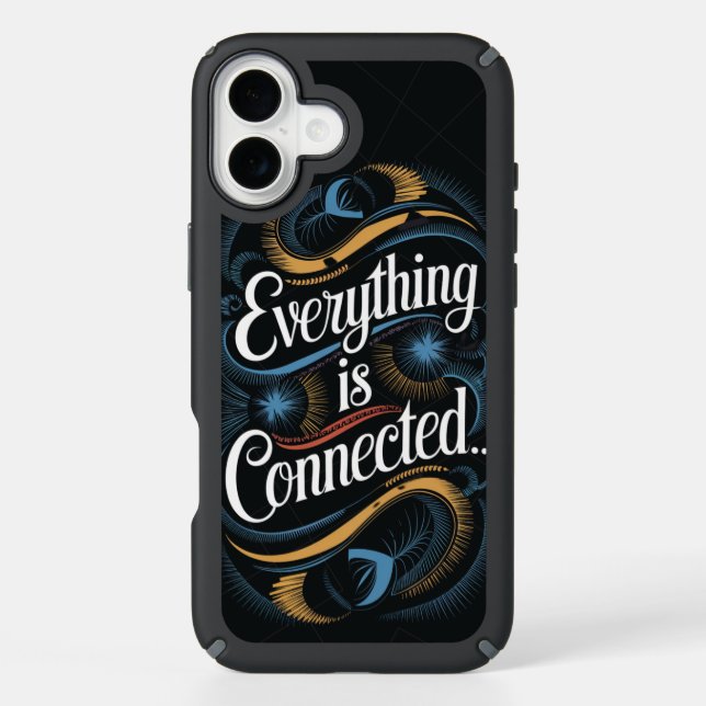 motivational Quote -“Everything is Connected…” Speck iPhone Case (Front)