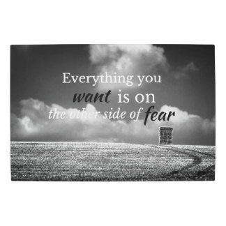 Motivational Quote: Everything you want is on... Metal Print