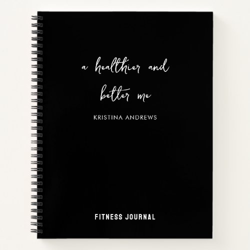 Motivational Quote Fitness Weight Loss Journal