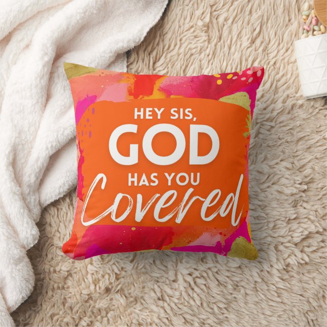 Motivational Quote Inspirational Abstract  Throw Pillow (Blanket)