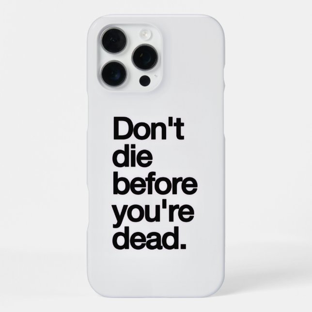 Motivational Quote iPhone16 Case (Back)