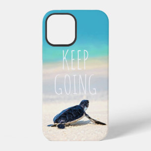 Motivational Quote Keep Going Turtle Beach Case-Ma iPhone 12 Case