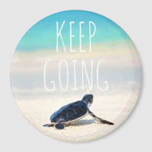 Just Keep Going Cute Turtle Tortoise Motivational Inspire T-Shirt