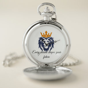 Motivational Quote Keychain Pocket Watch