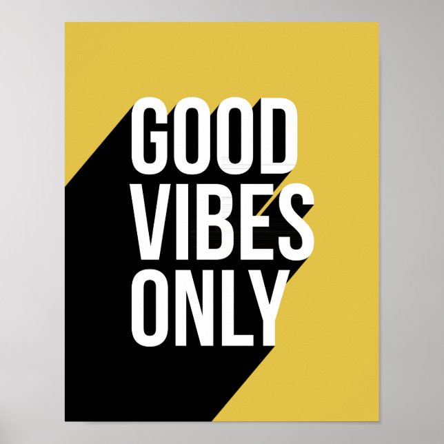 Motivational quote long shadow poster (Front)