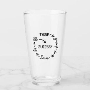 Motivational quote mindset mentor coach teachers glass