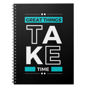 Motivational Quote Modern and Positive Text      Notebook