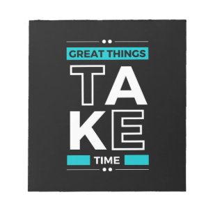 Motivational Quote Modern and Positive Text Notepad