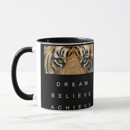 Motivational Quote Modern Template Black And White Mug