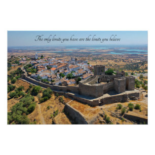 Motivational Quote- Monsaraz, Portugal Poster