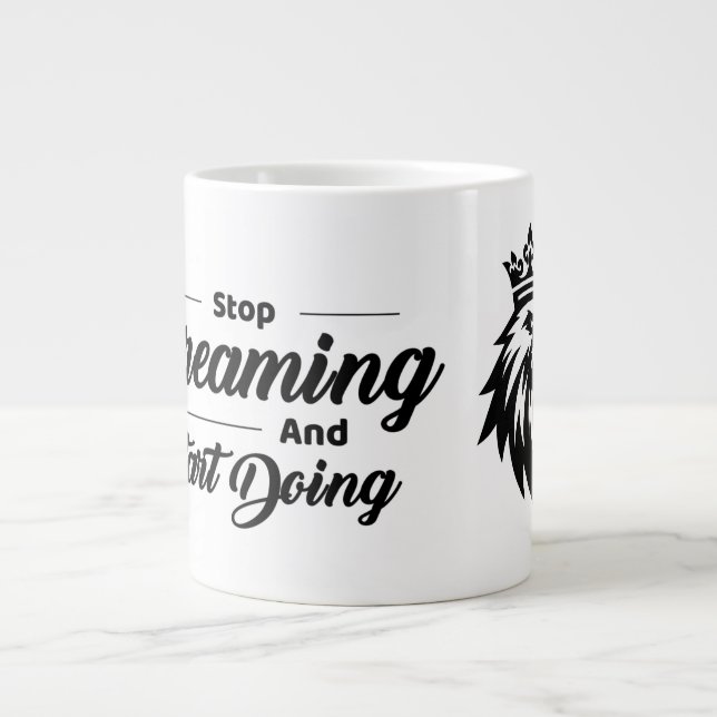  Motivational Quote Mug with Eagle (Front)