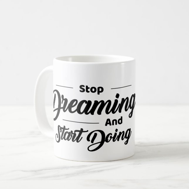  Motivational Quote Mug with Eagle (Front Left)