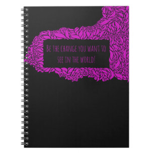 Motivational quote notebook