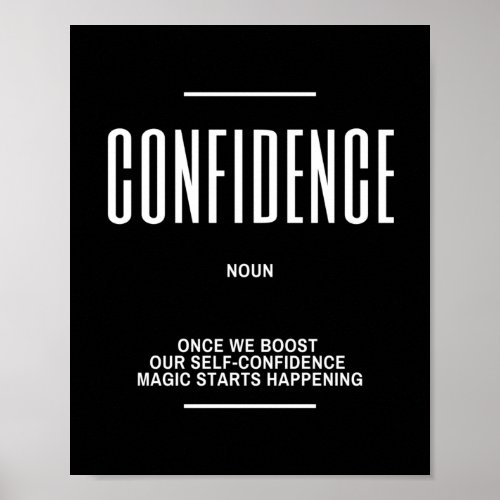 Motivational Quote On Confidence Poster