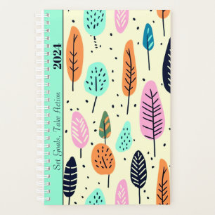 MOTIVATIONAL QUOTE PASTEL COLOR BOHO PATTERN PLANNER