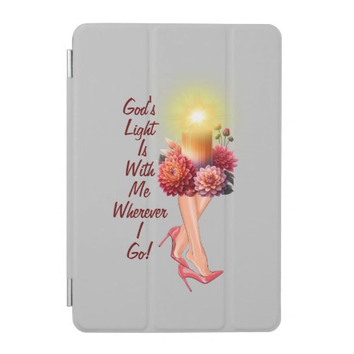 Motivational Quote Pink Candle Lady iPad Mini Cover