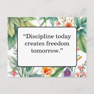 Motivational Quote Postcard