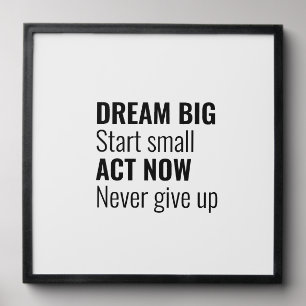 Motivational Quote Poster – Peel and Stick Photo T Tile