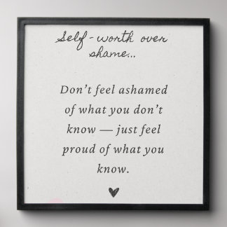 Motivational Quote Poster  Peel And Stick Photo Tile