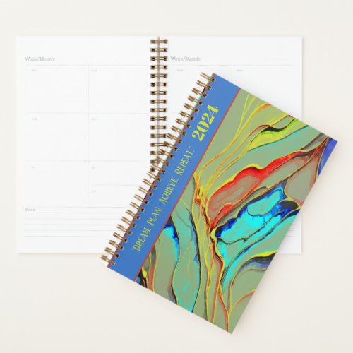 MOTIVATIONAL QUOTE RETRO WATERCOLOR INK DESIGN PLANNER