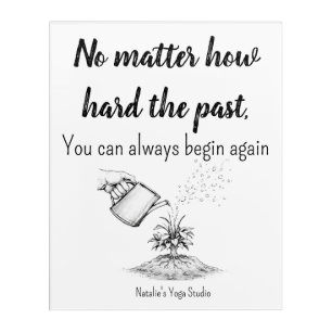 Motivational Quote Success Mental Health Acrylic Print