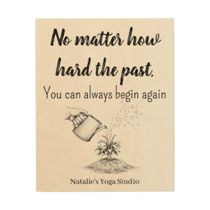 Motivational Quote Success Mental Health Wood Wall Art