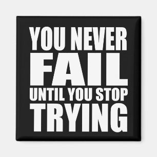 Motivational quote successs magnet