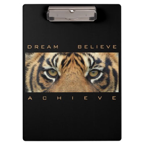 Motivational Quote Template Tiger Animal Modern Clipboard