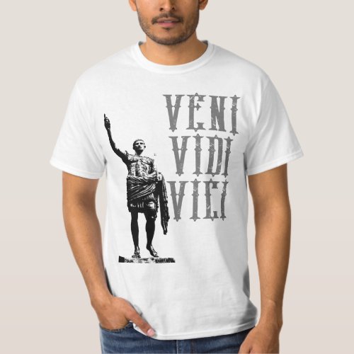 Motivational Quote Veni Vidi Vici Caesar Mens T_Shirt